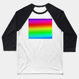 Rainbow Polka dots 006 Baseball T-Shirt